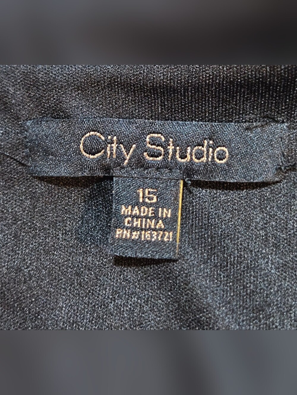 0076 City Studio Black Velvet Rose Mini Dress Cutout Waist Whimsigoth New Sz 15 - Picture 8 of 14